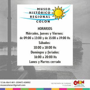 Horarios Museo