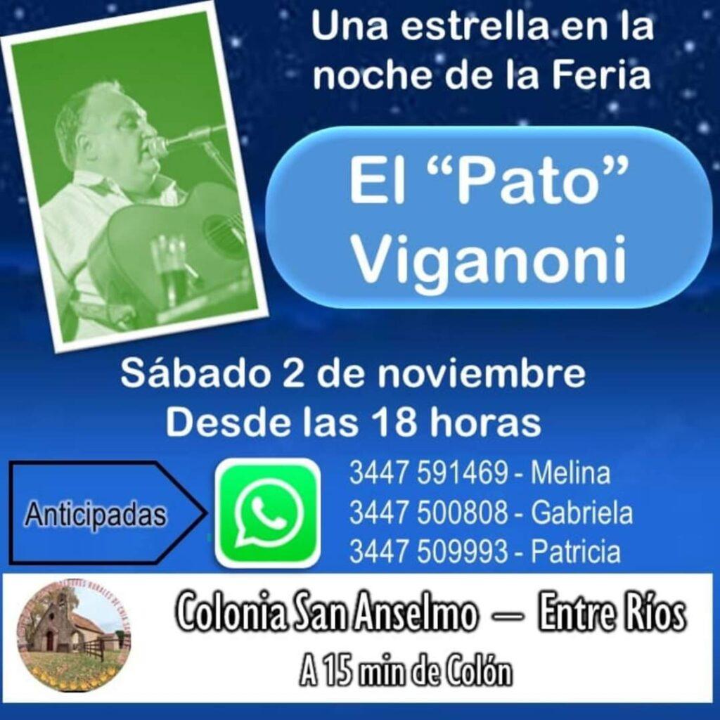 El Pato Viganoni en la Feria de San Anselmo