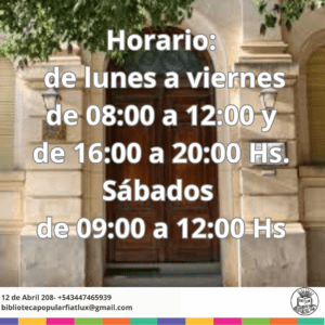 Horarios Museo